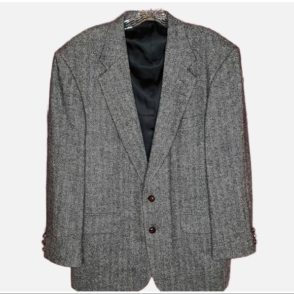 Herringbone Tweed Lamb’s Wool blend Blazer
